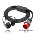 SPARK RED 32 ladekabel — 432-6 (32A/3-fase) rød industriplugg — Type 2 plugg — Elbilgrossisten